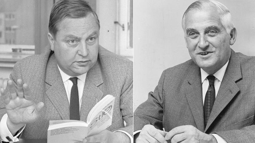 Dr. Horst Herold (links) während des Interviews. Und der Direktor des Neuen Gymnasiums Nürnberg, Dr. Alexander Schäfer (rechts). Hier geht es zum Kalenderblatt vom 1. Mai 1968: "Verrat" an Schülern?
