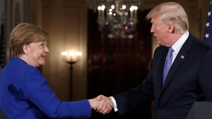 Merkels Treffen mit Trump: Freundlich im Ton, hart in der Sache