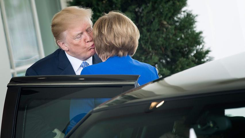Merkels Treffen mit Trump: Freundlich im Ton, hart in der Sache