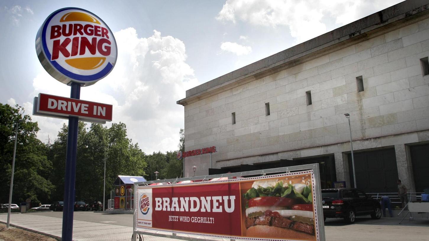 Auch in Nürnberg gibt es mehrere Burger-King-Filialen - so wie hier im alten Trafohaus.