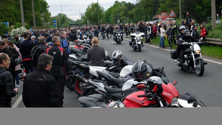 Motorradtreffen in Nürnberg: 7000 Biker auf diesjähriger Mai-Ausfahrt