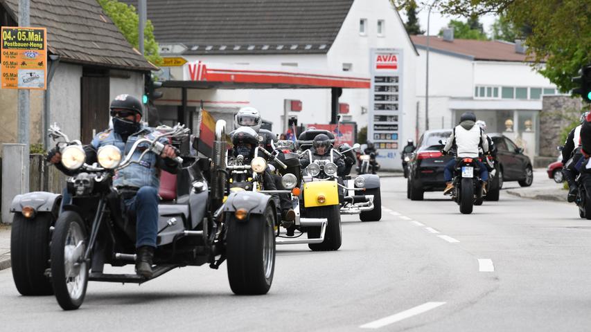 Motorradtreffen in Nürnberg: 7000 Biker auf diesjähriger Mai-Ausfahrt