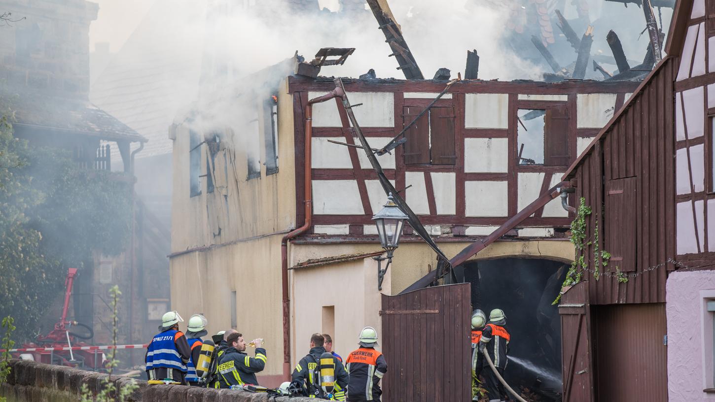 Rauchsäule über Spalt: Feuer wütete in der Altstadt