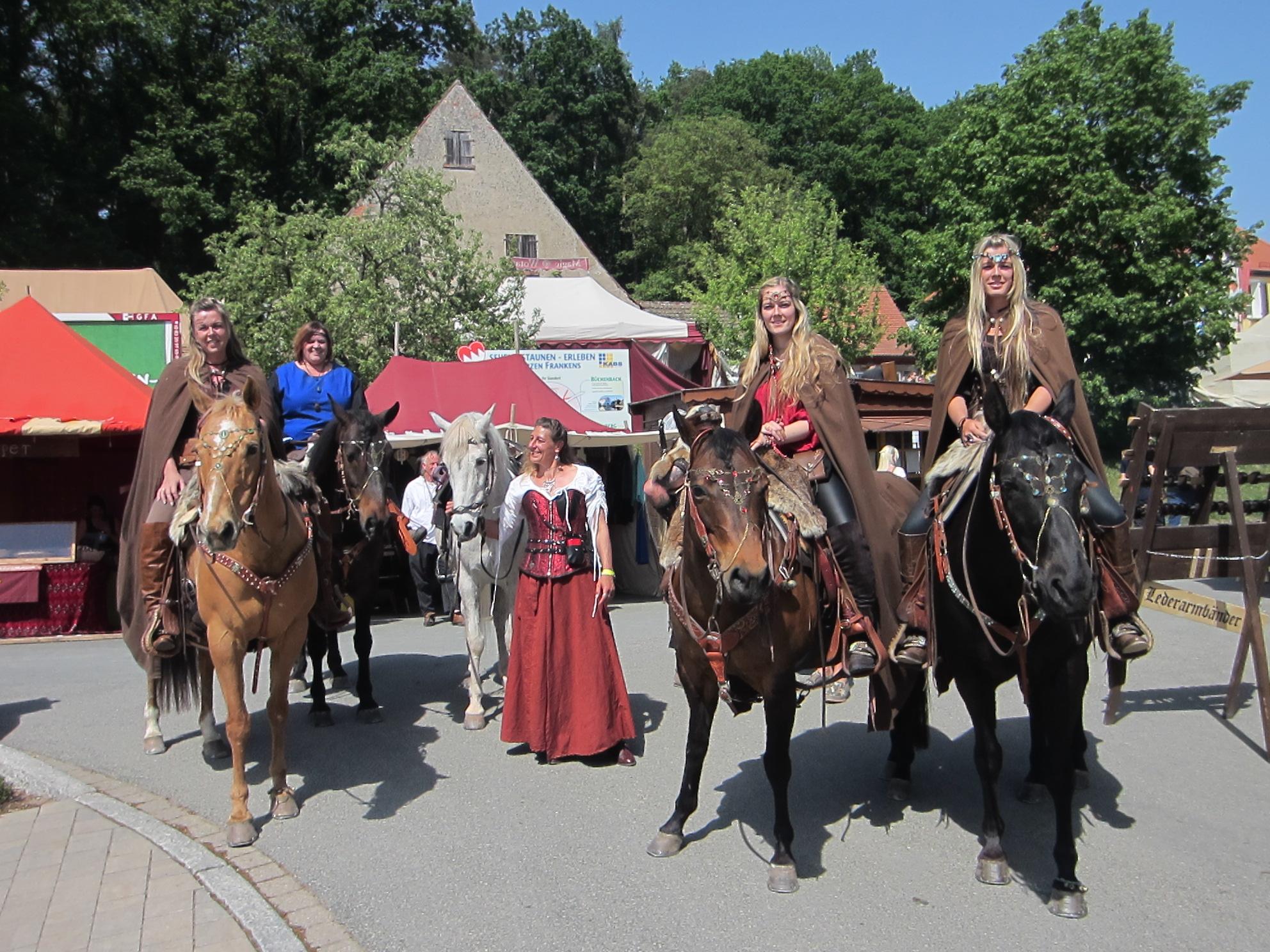 Ritter Gaukler Und Amazonen Beim Sagenfest In Kammerstein Kammerstein Nordbayern De