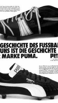 1982 in Spanien war Puma mit diesen Schuhen vertreten.