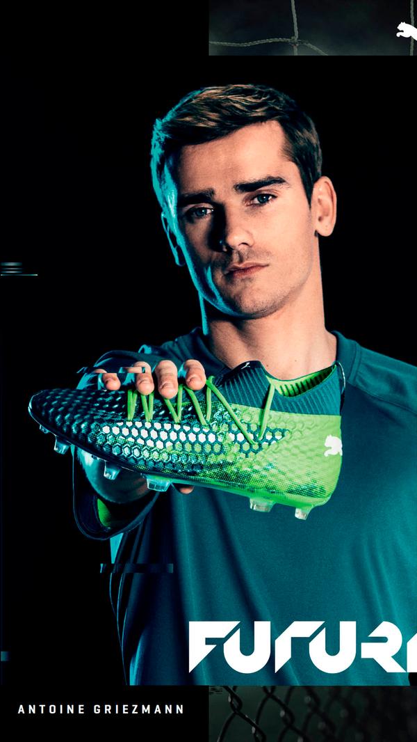 Aktueller Hoffnungsträger: der französische Nationalspieler Antoine Griezmann mit dem Modell "Future".