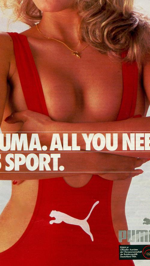 Werbung im Wandel der Zeit: Zu Olympia 1984 in Los Angeles gab sich Puma ziemlich sexy.