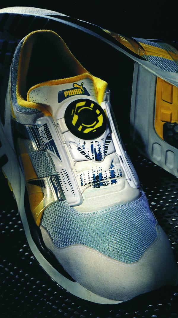 In den 1990er Jahren brachte Puma den Disc auf den Markt. Der auch heute noch beliebte Sneaker hatte einen Schraubverschluss.