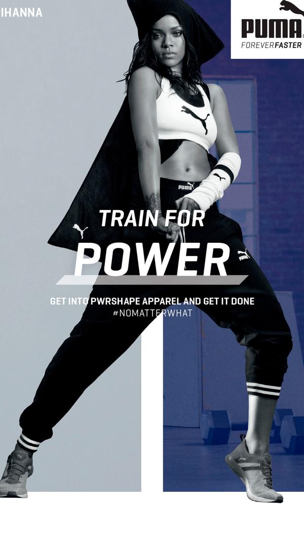 Auf Popstars wie Rihanna setzt Puma im Lifestyle- und Fitnessbereich.