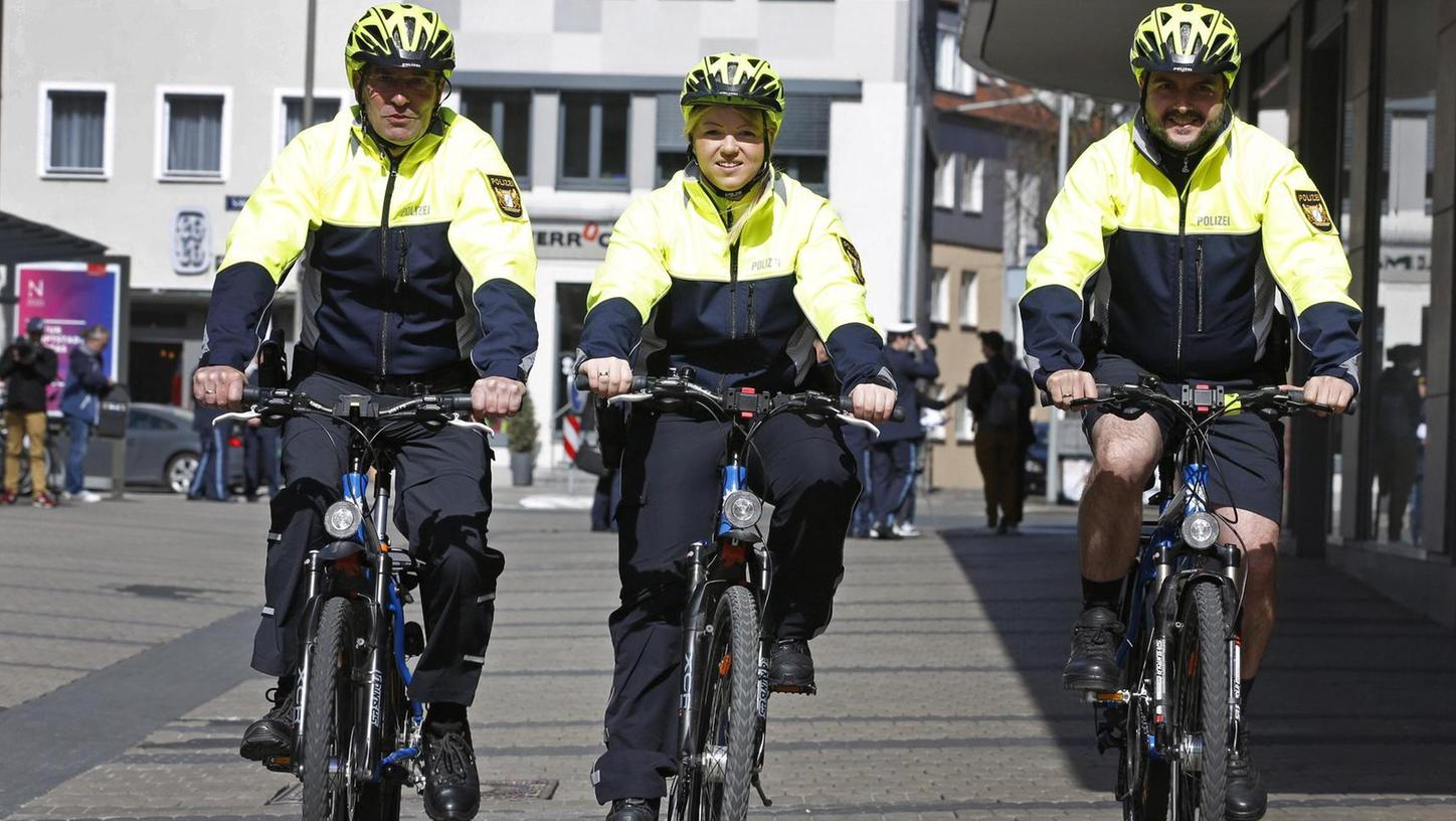Wenn Fürther Polizeistreifen mit dem Fahrrad kommen