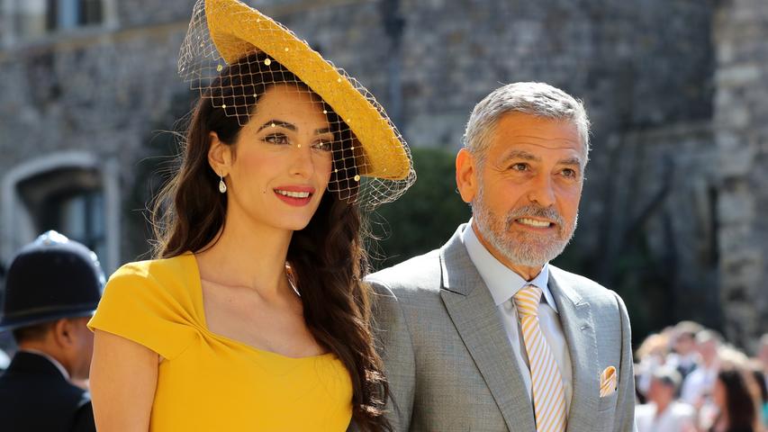 Neben den royalen Gästen fanden auch viele Prominente den Weg in die Kapelle, so auch George Clooney und seine Frau Amal.