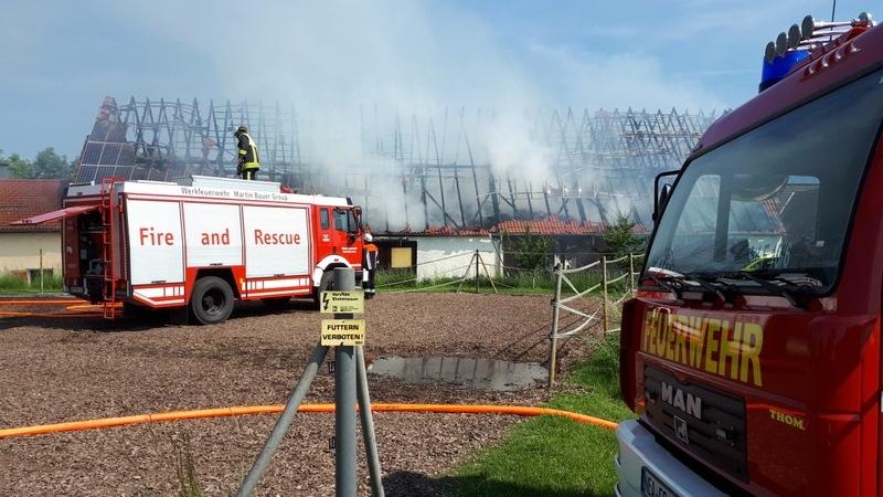 Pferdestall bei Neustadt komplett niedergebrannt