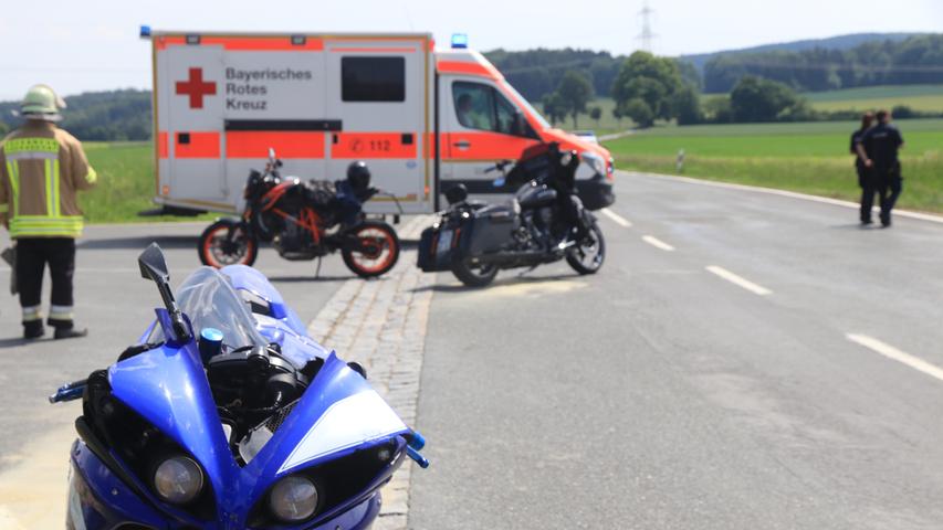 Zwei Verletzte nach Biker-Unfall im Landkreis Bamberg