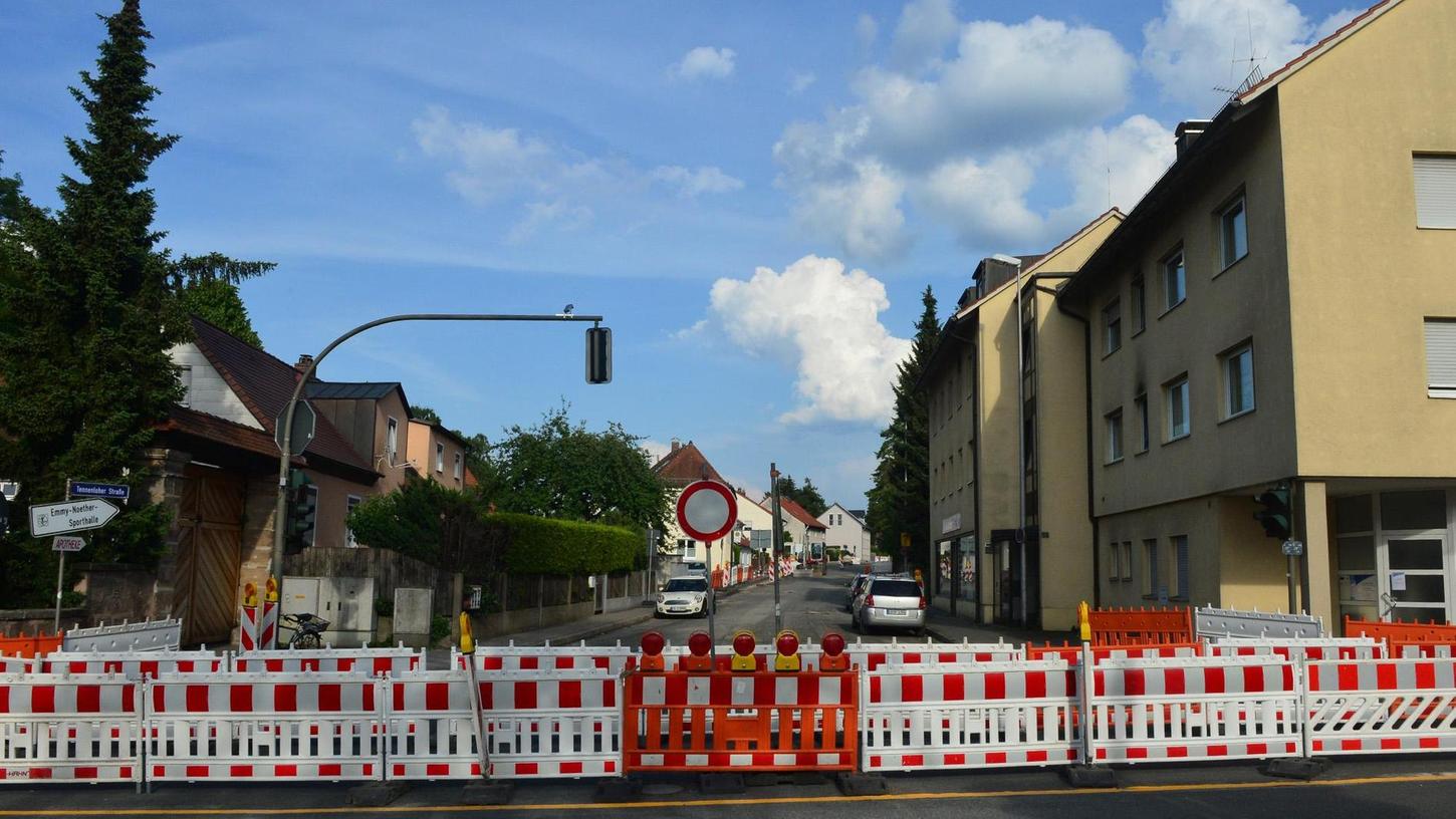 Komplett-Sperrung in Erlangen empört Anwohner