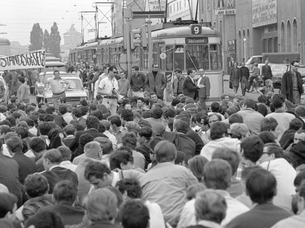 30. Mai 1968: Tausende legten den Verkehr lahm