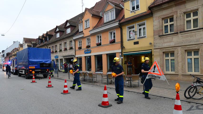Großer Wasserschaden bei Traditions-Fachgeschäft Greiner in Erlangen