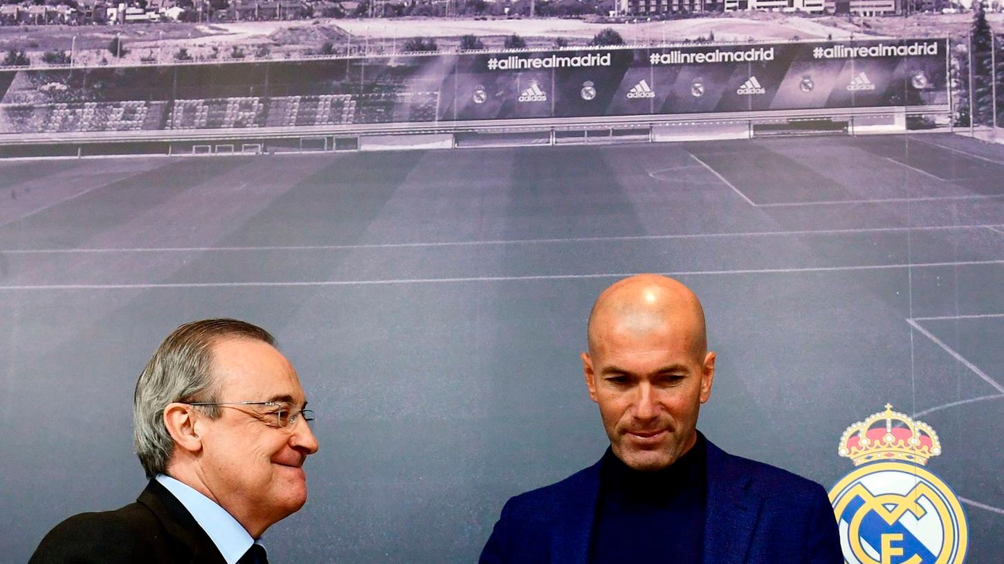 Diese Entscheidung kam überraschend: Zinedine Zidane (re.) gab am Donnerstag bekannt, seinen Vertrag bei Real Madrid nicht zu erfüllen und eine Pause einlegen zu wollen.