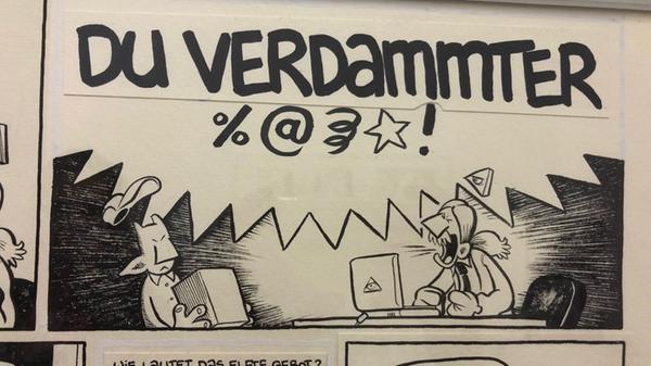 Nominativ, Genitiv, Dativ und Akkusativ, jedes Kind lernt die vier Fälle spätestens im Deutschunterricht. Für den Comic wurde jedoch ein weiterer Fall der deutschen Sprache erfunden, der "Erikativ". Dieser kürzt Wörter um die letzte Silbe ab. Zum Beispiel SEUFZ, ÄCHTZ, LES, …