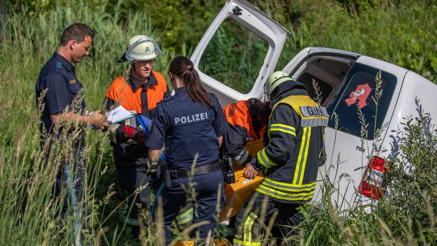 Wendemanöver löst Kollision aus: Drei Verletzte bei Muhr am See