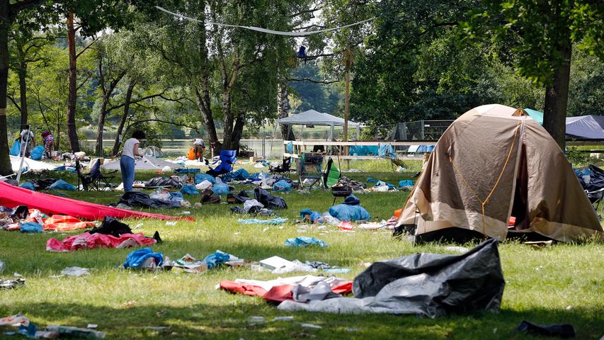 Zelte, Bierdosen und Plastik: Nur der Müll bleibt von Rock im Park 