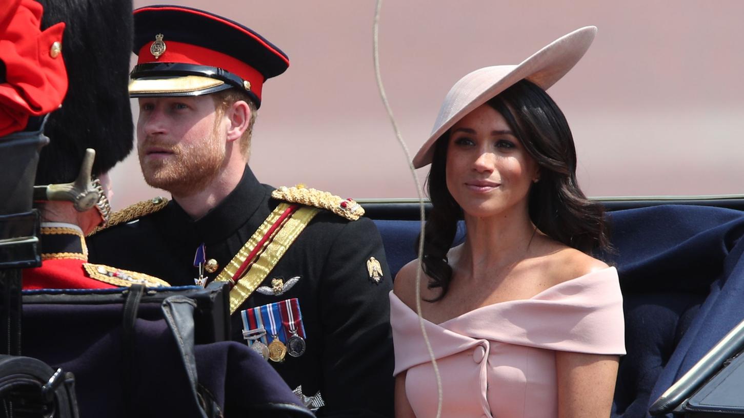 Herzogin Meghan und Prinz Harry beim Queen-Geburtstag