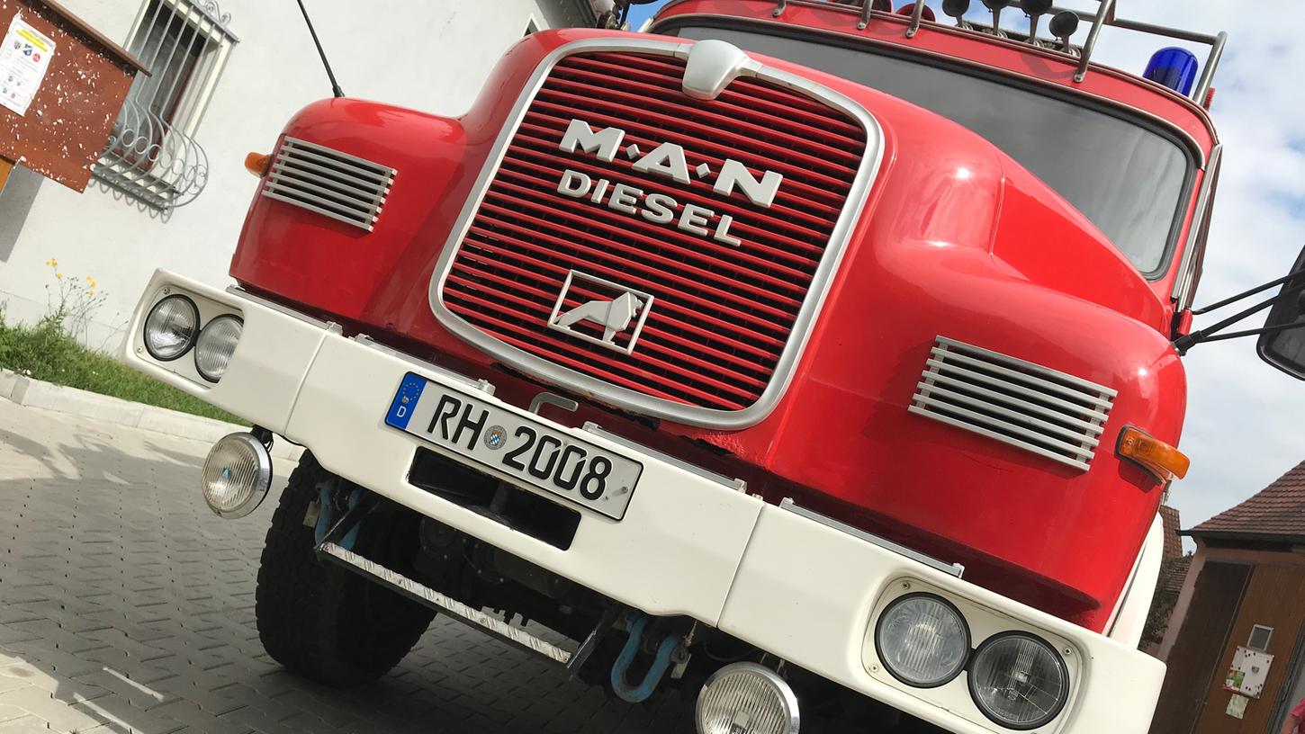 Fast 40 Jahre und immer noch im Einsatz: Das Tanklöschfahrzeug der Feuerwehr Großweingarten.