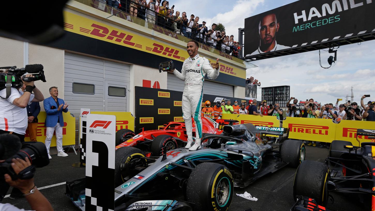 Jubelte über seinen Sieg beim Grand Prix von Frankreich: Lewis Hamilton.
