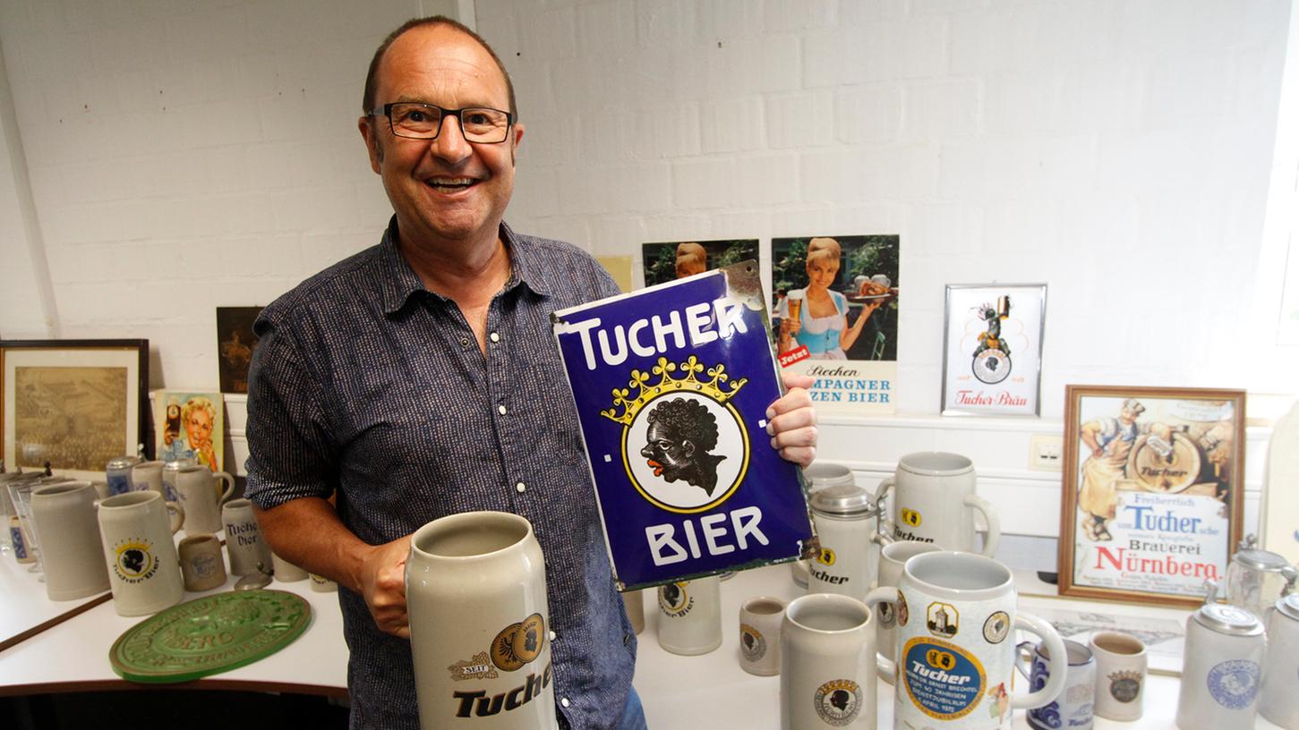 Wie hat sich das Tucherbier-Logo im Laufe der Jahre verändert? Die NZ sprach mit dem Tucher-Experten Helmut Ell über die Geschichte der Brauerei - und über das neue Logo.