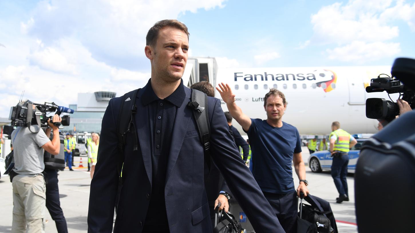 Bald sind sie da! Manuel Neuers Nationalmannschaft wird bereits in Nürnberg erwartet.