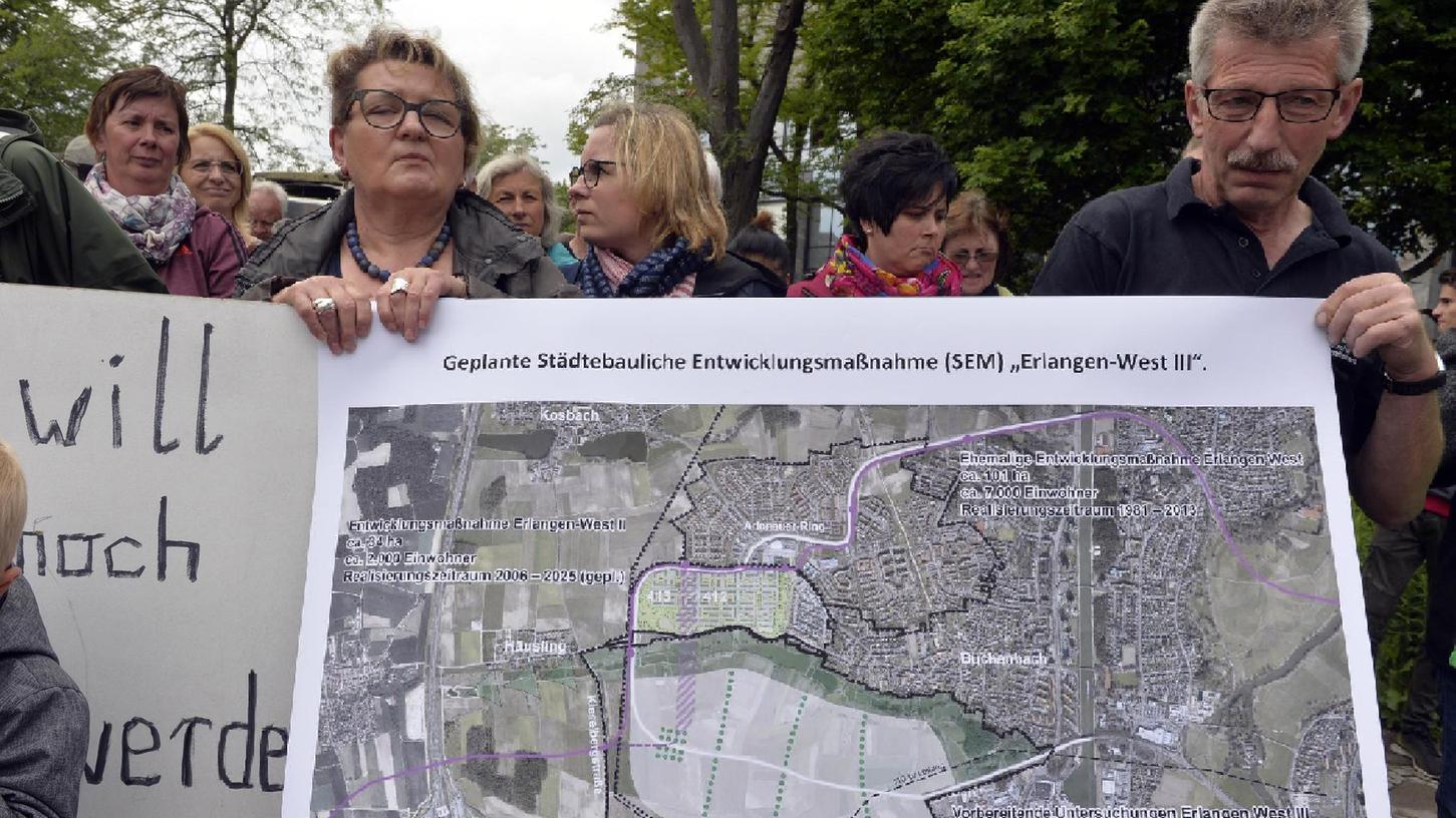 Bürger sollen über Baugebiet West III in Erlangen abstimmen