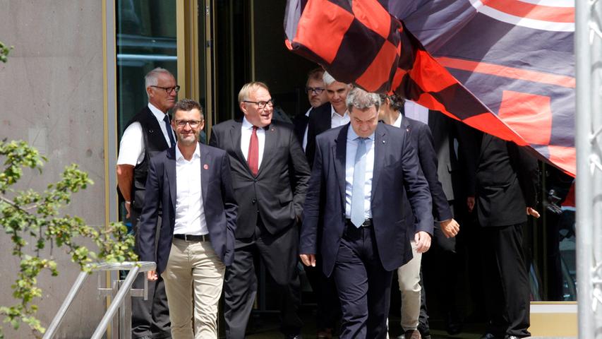 Der Club beim Staatsempfang mit Ministerpräsident Markus Söder