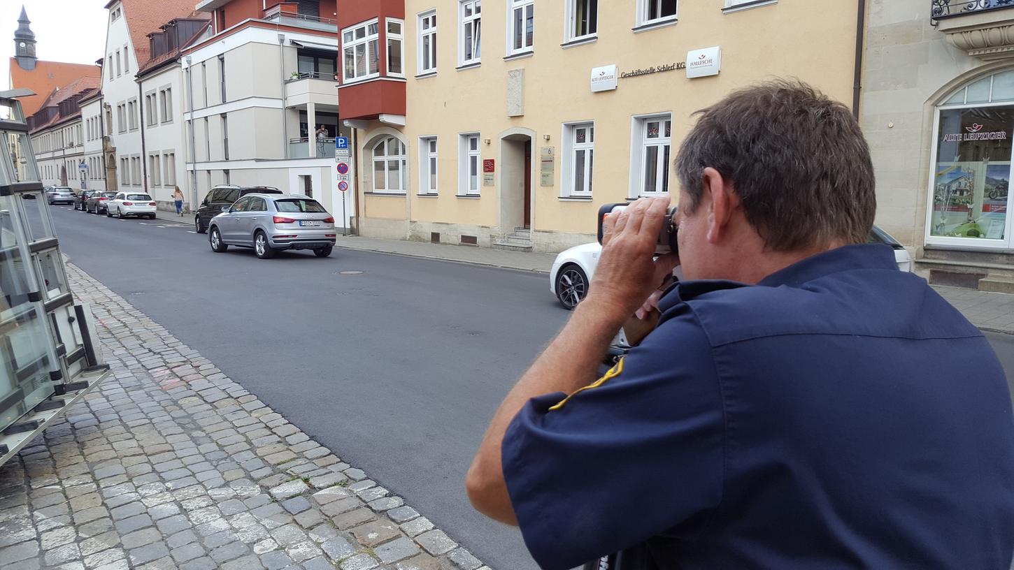 Die Polizei kontrollierte am Montagnachmittag in der Klosterstraße.