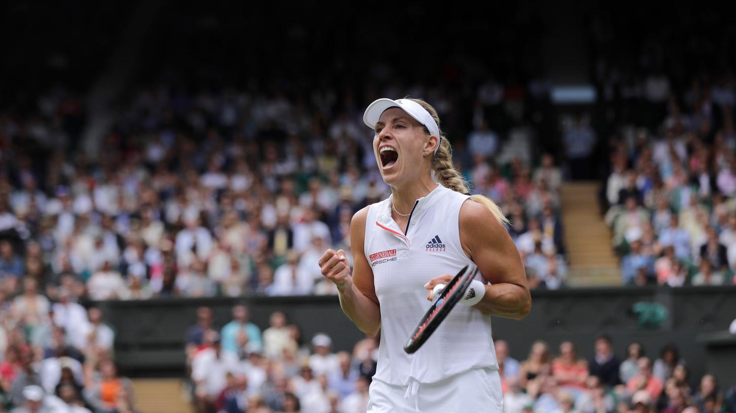 Sieht sich jetzt selbst als Favoritin für Wimbledon: Angelique Kerber, die wie auch Julia Görges im Halbfinale von London steht.