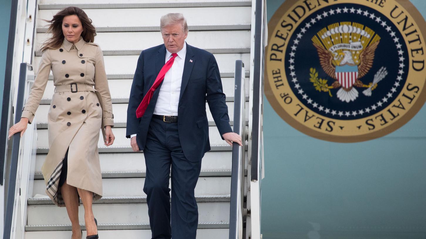 US-Präsident Donald Trump und die First Lady sind in Brüssel gelandet. Nach dem Nato-Gipfel reist er unter anderem noch weiter zu Putin.