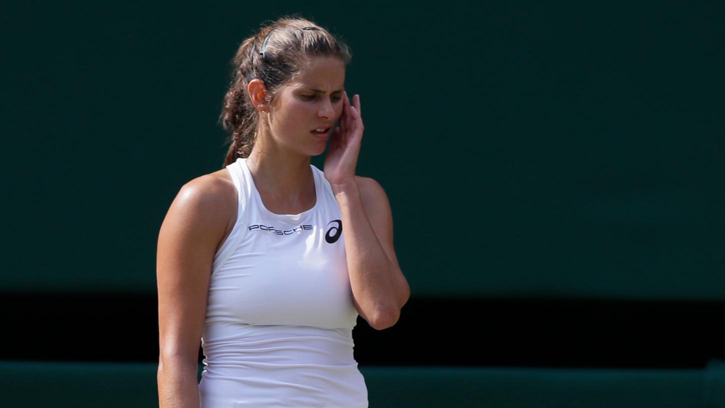 Der Traum vom Wimbledon-Finale ist geplatz: Julia Görges ist am Donnerstag im Halbfinale ausgeschieden.
