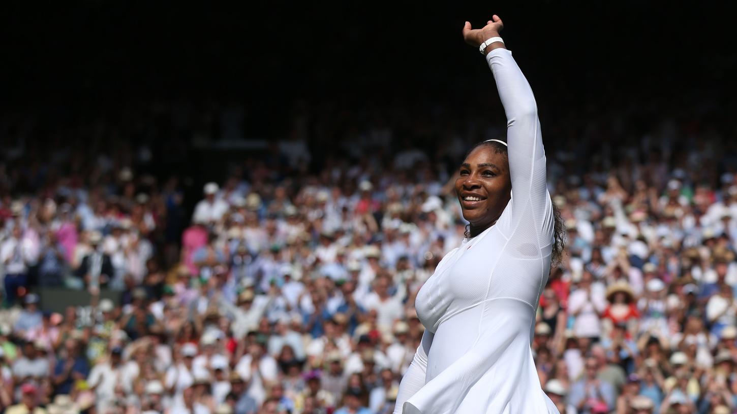 Auf prominente Unterstützung darf sich Serena Williams am Samstag im Finale von Wimbledon freuen.