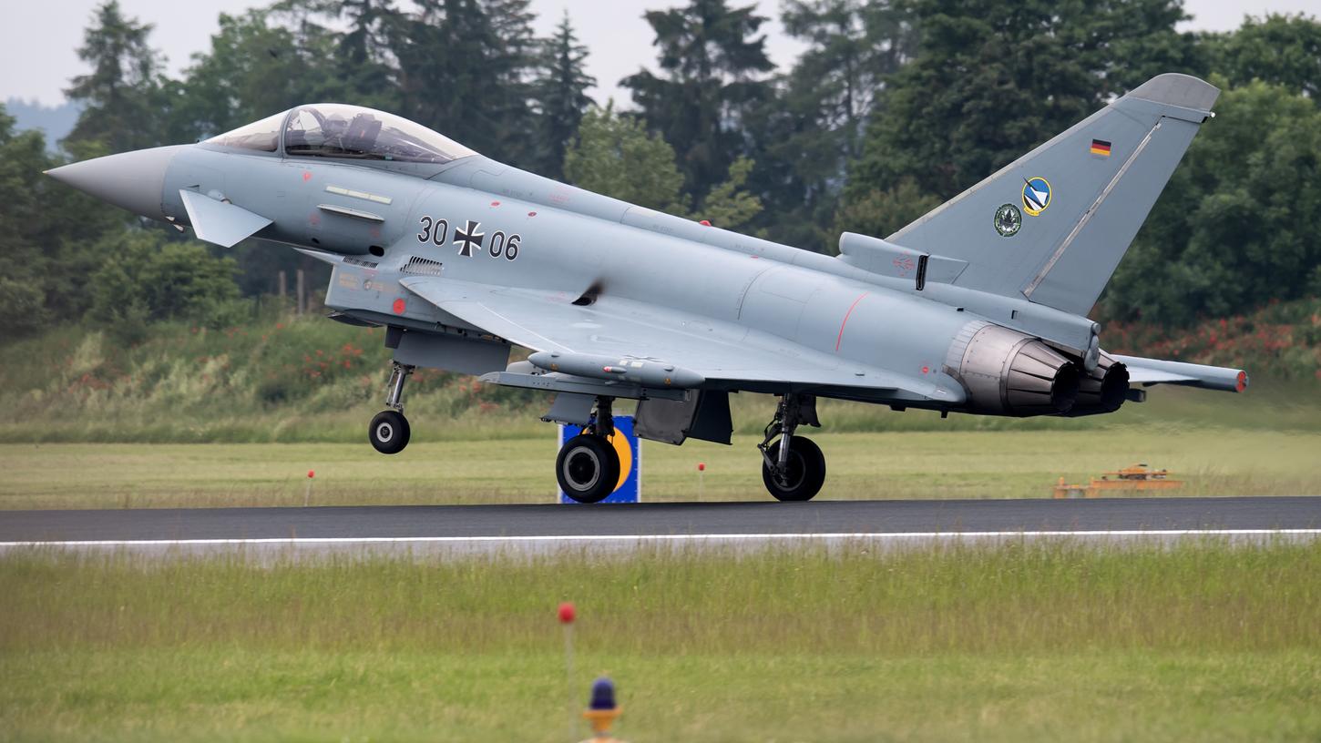 Sie sind ständig in Alarmbereitschaft: "Eurofighter" der Bundeswehr heben ab, falls es zu ungewöhnlichen Vorfällen im deutschen Luftraum kommt.