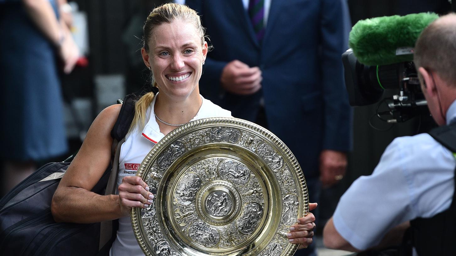 Ein Traum wurde wahr: Angelique Kerber gewann am Samstag erstmals Wimbledon - ihr dritter Titel bei einem Grand-Slam-Turnier.