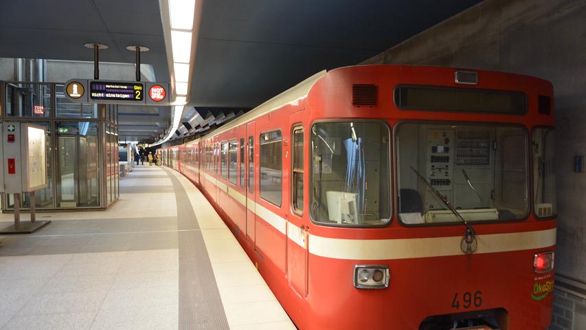 Der U-Bahnhof Fürth Hardhöhe ist zeitgleich auch der Endbahnhof der Linie U1. Ganze 10.500 Menschen verlassen und betreten dort im Schnitt die U-Bahn.