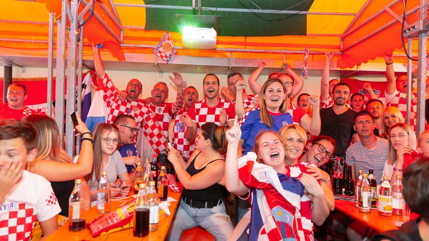 Public Viewing: So litten die kroatischen Fans in Herzogenaurach