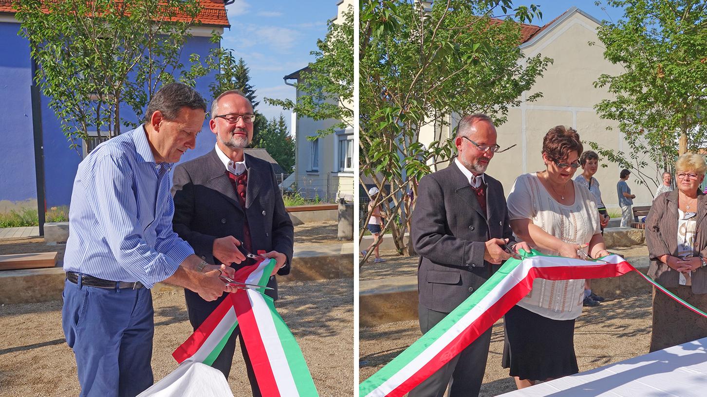 Treuchtlingen: Partnerschaftsplatz offiziell eingeweiht