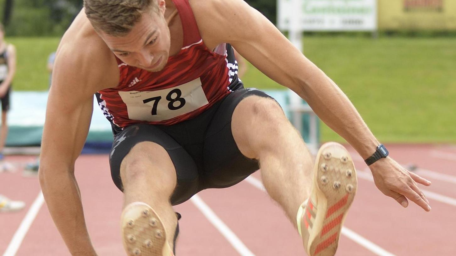 Toll gesteigert: Marius Laib springt fast sieben Meter weit