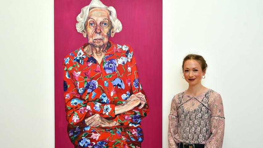 Keine Angst for knallig bunten Farben: Janina Christine Brügel begegnet dem vermeintlich tristen Alter mit dem eindrucksvollen Porträt einer vom Leben gezeichneten, aber hellwachen Frau. Auch für "Age" gab es einen Preis.