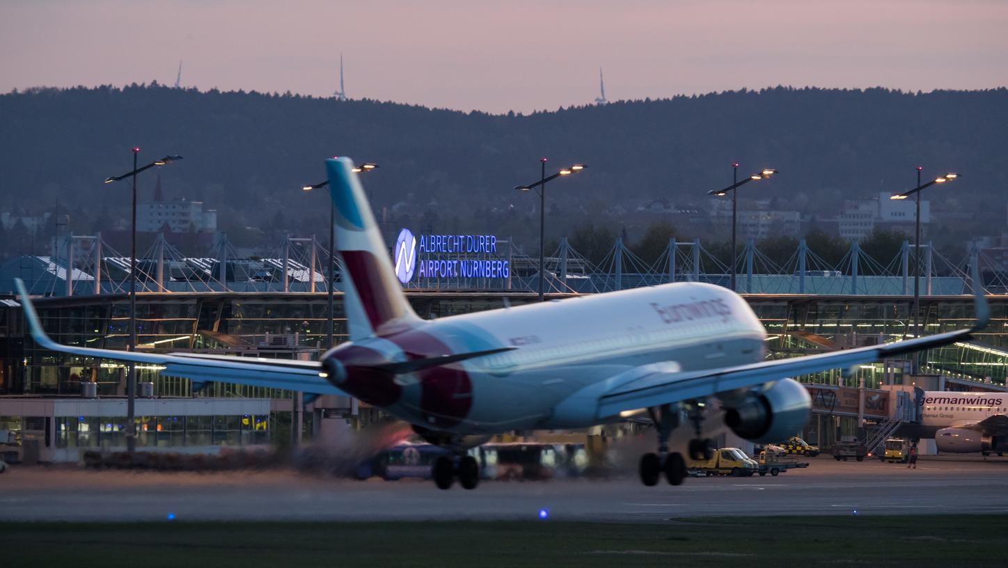 Die Zahl der Abflüge und Ankünfte zwischen 22 und sechs Uhr am Albrecht-Dürer-Airport haben wieder deutlich zugelegt. 2017 waren es 21 Starts und Landungen in der Nacht.