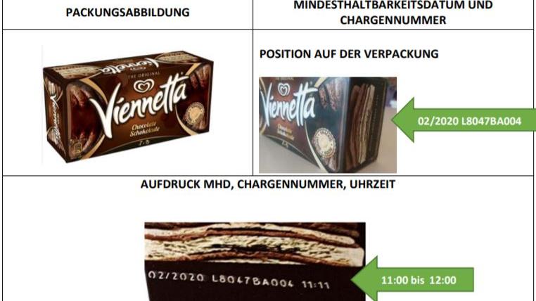 Der Konzern Unilever ruft einzelne Produkte des "Viennetta-Schokoeis" zurück.