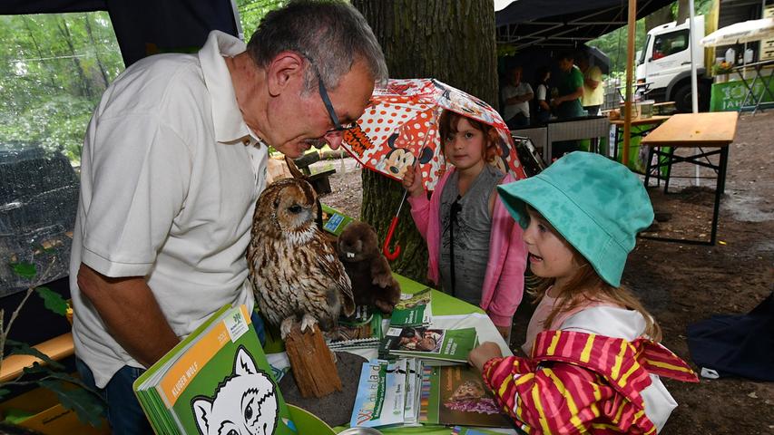 Reichswaldfest: Unerschrockene Naturfreunde trotzten dem Regen