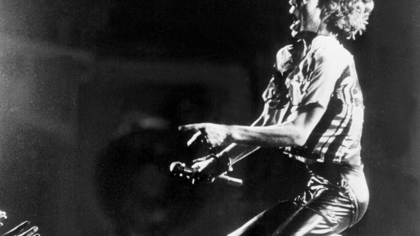 Mick Jagger bei einem Konzert 1978 in Atlanta.