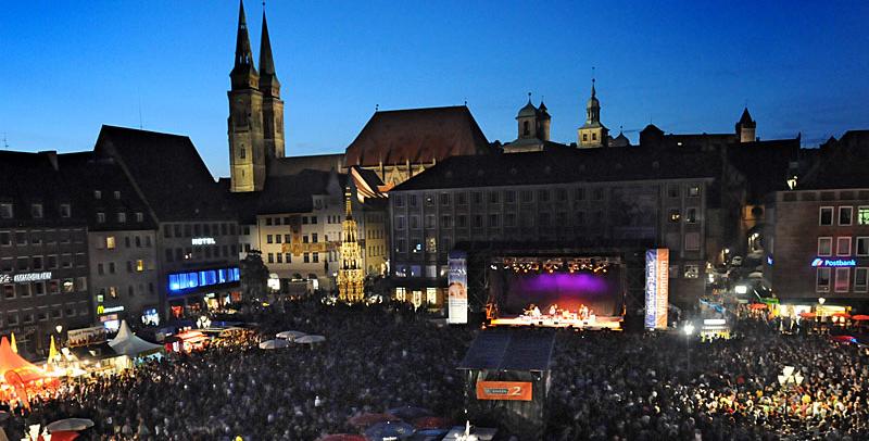 Vom 1. bis zum 3. August findet in der Altstadt das 39. Nürnberger Bardentreffen statt.