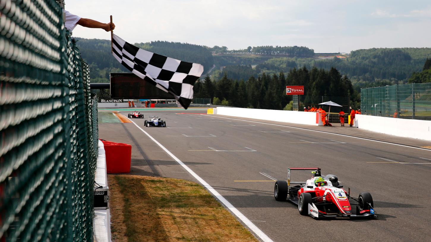 Alte Familientradition: Mick Schumacher gewann im belgischen Spa sein erstes Formel-3-Rennen.