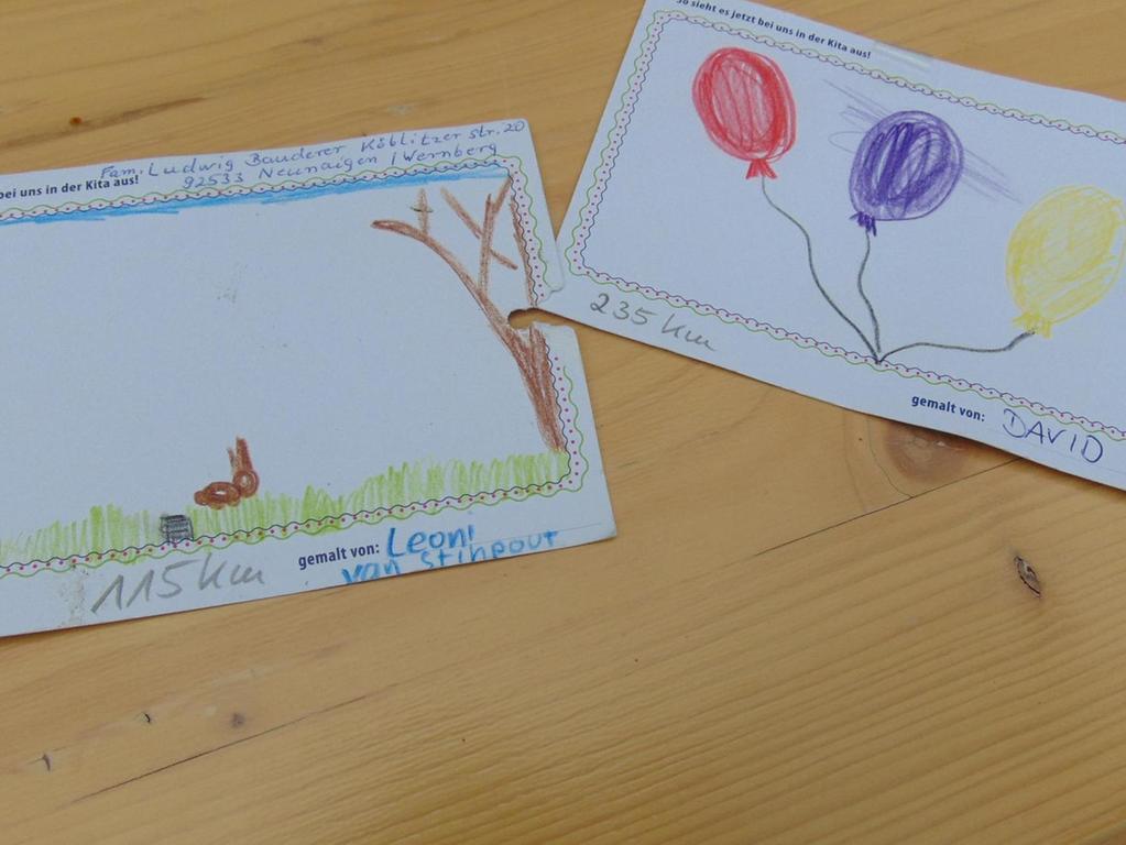 Gräfenberg: Kita-Kinder schickten Luftballons auf die Reise